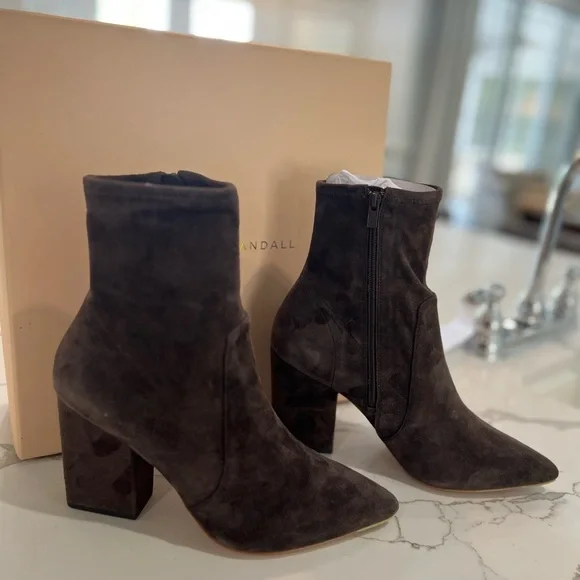 Loeffler Randall Brown Suede Isla Bootie - Picture 9 of 14